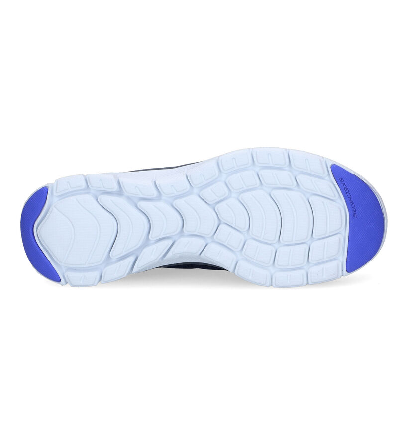 Skechers Flex Appeal 4.0 Elegant Way Blauwe Sneakers in stof (305501)