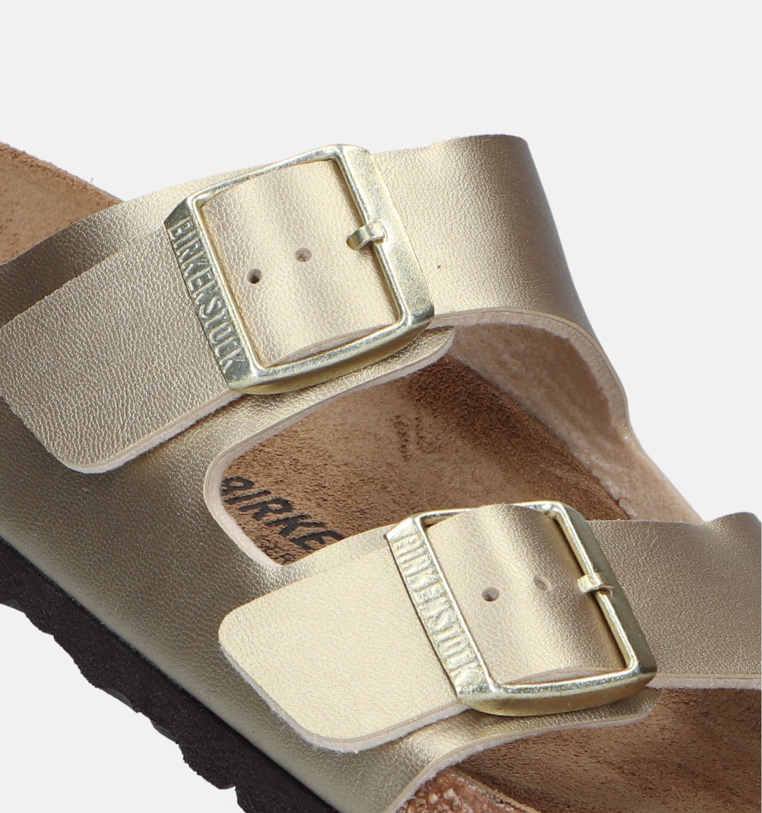 Birkenstock Arizona Birko Flor Gouden Slippers Dames Slippers Online op TORFS.BE