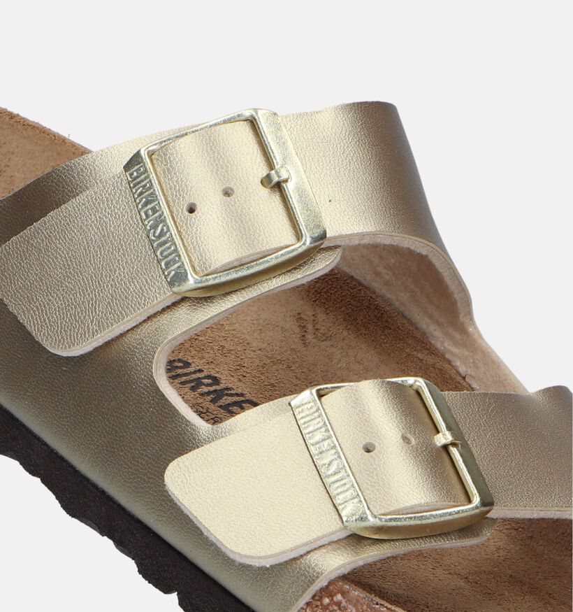 Birkenstock Arizona Birko Flor Nu-pieds en Or pour femmes (337975)