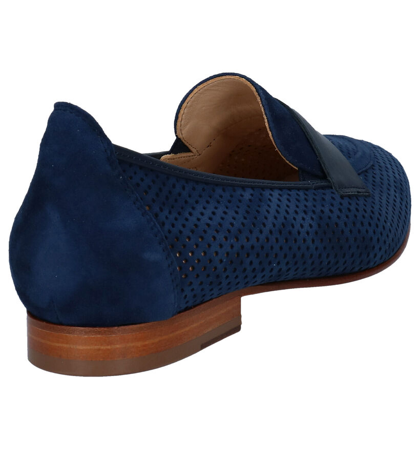 Softwaves Blauwe Loafers in daim (289944)