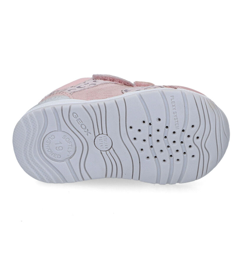 Geox Rishon Baskets en Blanc pour filles (310986) - pour semelles orthopédiques