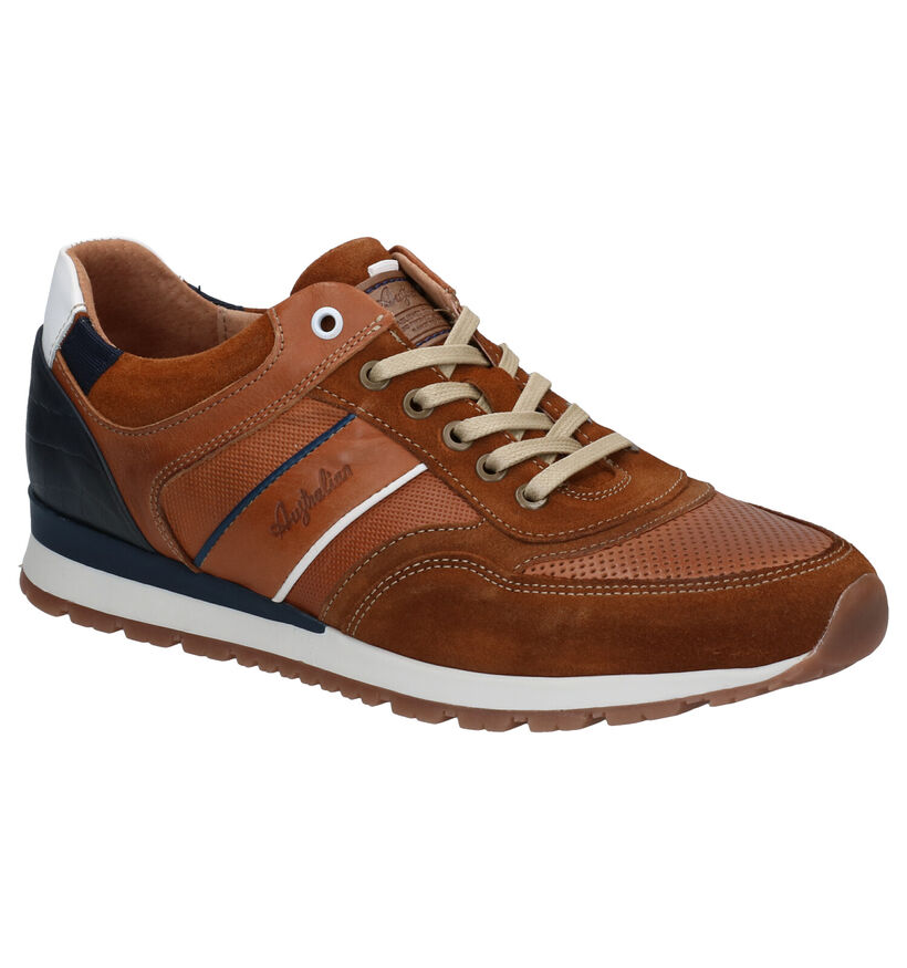 Australian Navarone Chaussures à lacets en Cognac en cuir (296009)