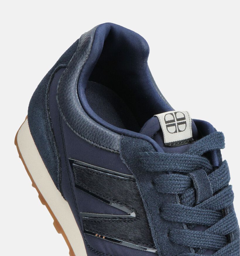Laurent David Donkerblauwe Veterschoenen voor dames (365034) - geschikt voor steunzolen