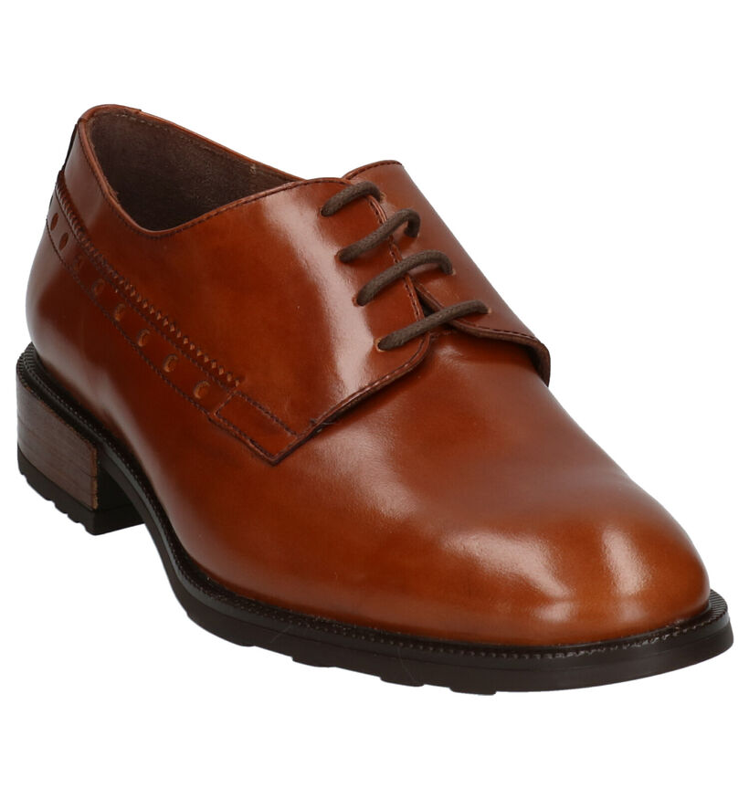 Wonders Cognac Veterschoenen in leer (259731)