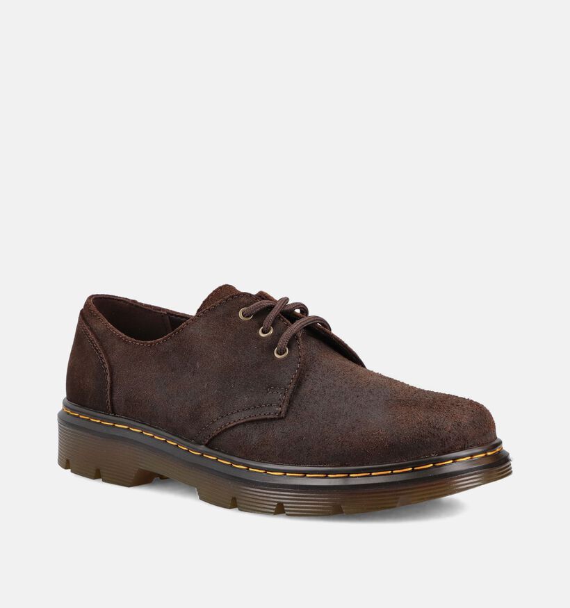 Dr. Martens 1461 3 Eye Chaussures classiques en Brun fonc&eacute; pour hommes (368294) - pour semelles orthop&eacute;diques