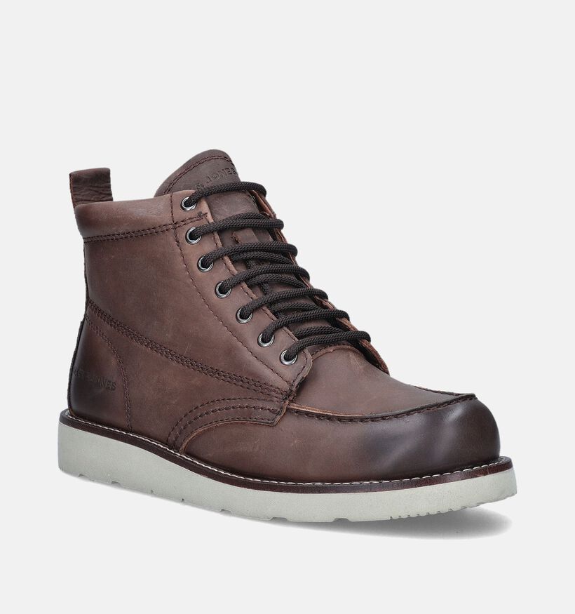Jack & Jones Toronto Bottines en Marron pour hommes (358066)