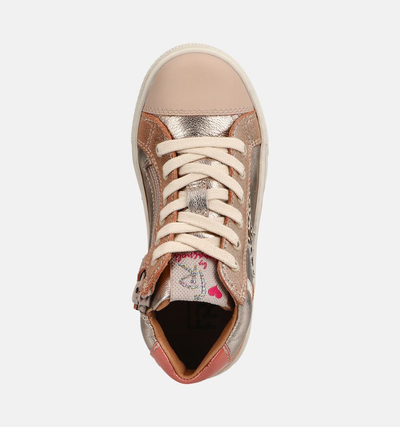 FR by Romagnoli Boots &agrave; lacets en Rose pour filles (378999) - pour semelles orthop&eacute;diques