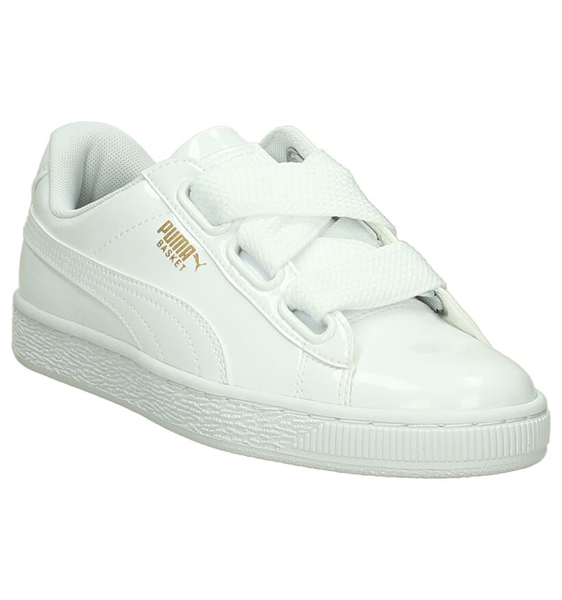 Puma Basket Heart Patent Baskets en Rose pour femmes (209961)