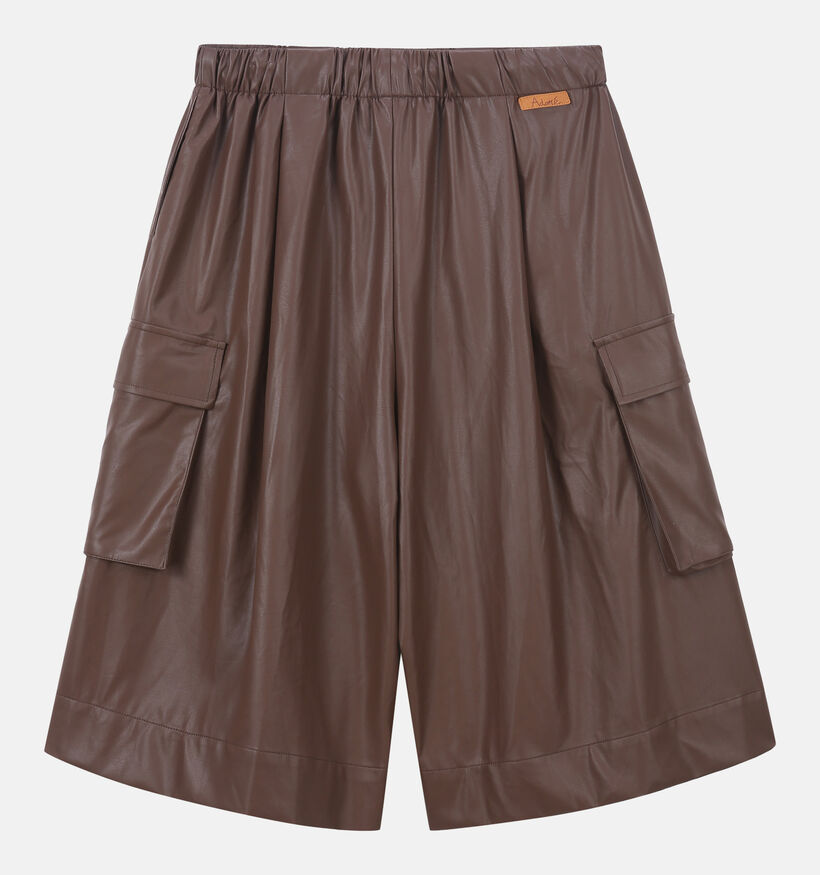 Ador&eacute; Pita Bruine Kniebroek Faux-Leather voor dames (384099)
