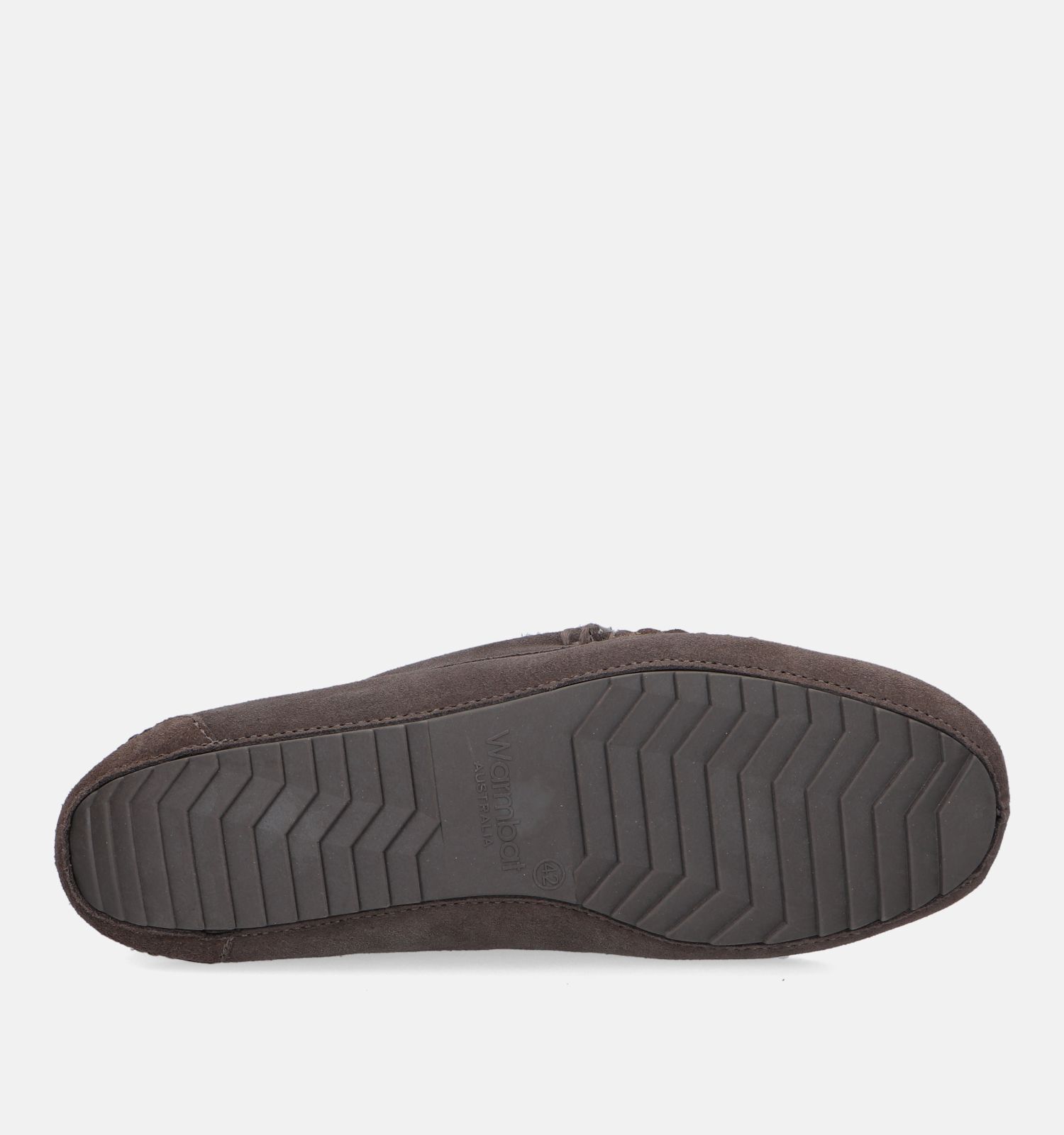 Warmbat Earlwood Bruine Wollen Pantoffels Heren Pantoffels Online op TORFS.BE
