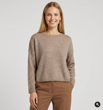Minuit Truien Beige/Roze