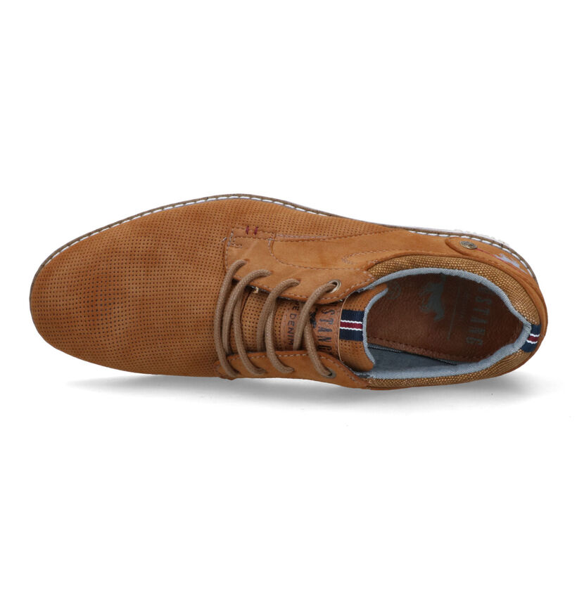 Mustang Chaussures à lacets en Cognac pour hommes (320133)