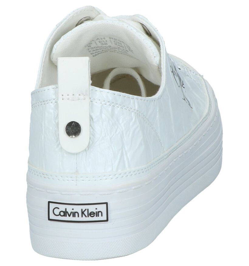 Calvin Klein Baskets basses en Blanc en simili cuir (241689)