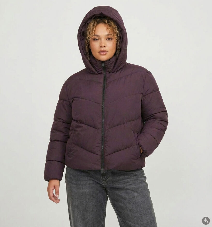 ONLY Carmakoma Clair Bruine Pufferjas met Kap voor dames (378389)