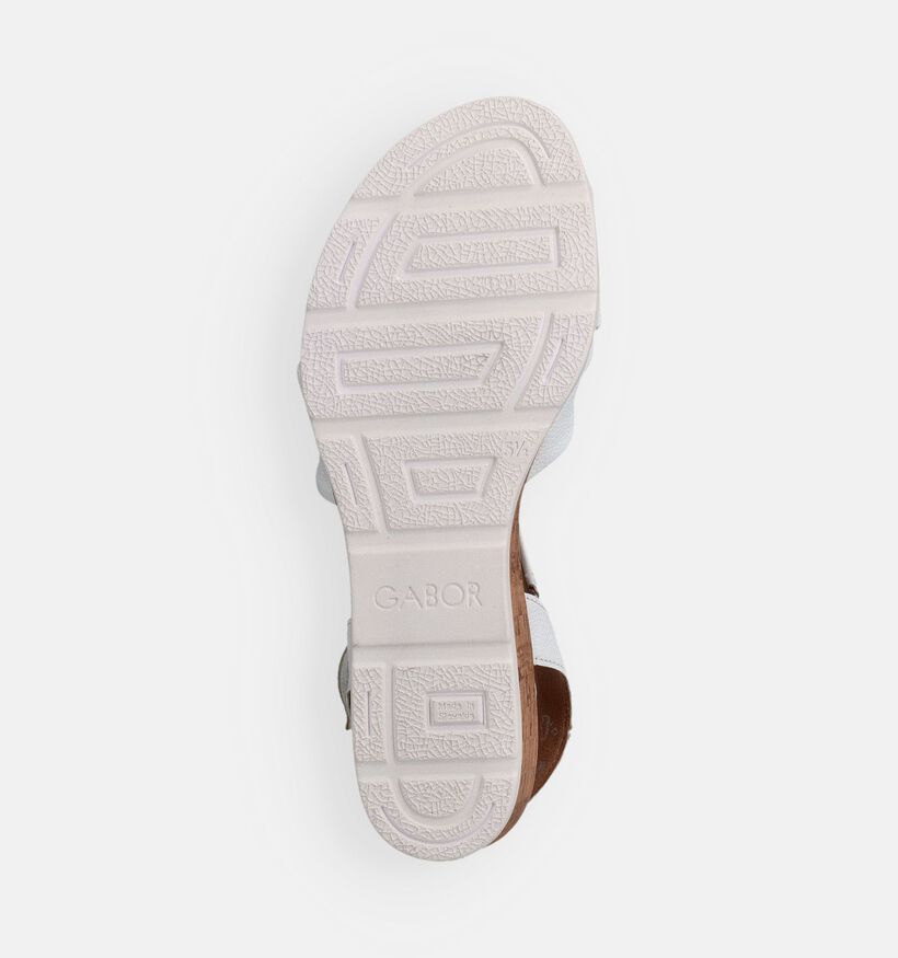 Gabor Witte Sandalen met Sleehak voor dames (371178)