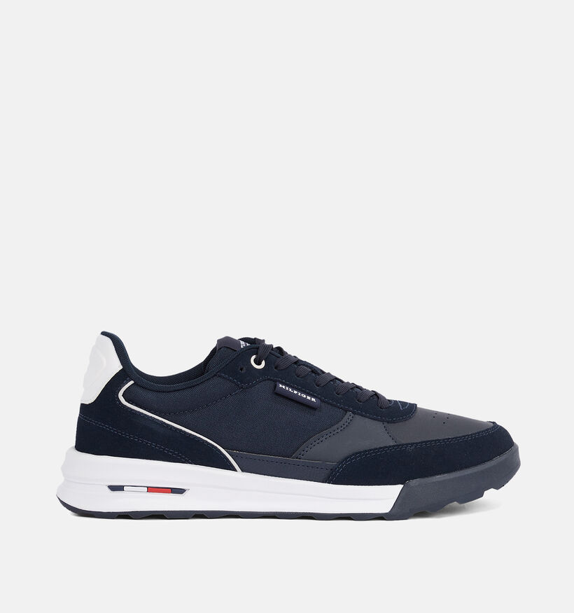 Tommy Hilfiger Retro Runner Mix Blauwe Veterschoenen voor heren (349720) - geschikt voor steunzolen