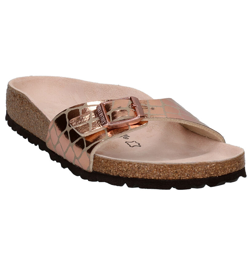 Birkenstock Madrid Birko-Flor Witte Slippers voor dames (338044)