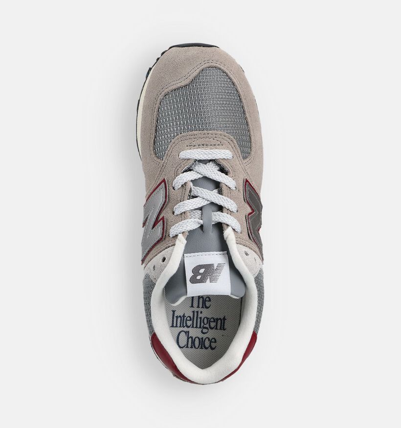 New Balance Baskets basses en Gris New Balance Baskets basses en Gris pour filles, garçons (358674) - pour semelles orthopédiques