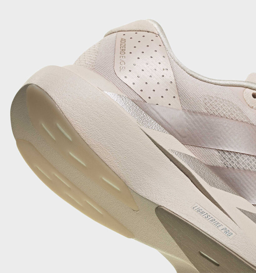 adidas Adizero Evo Baskets sportives en Rose pour femmes (376147) - pour semelles orthop&eacute;diques