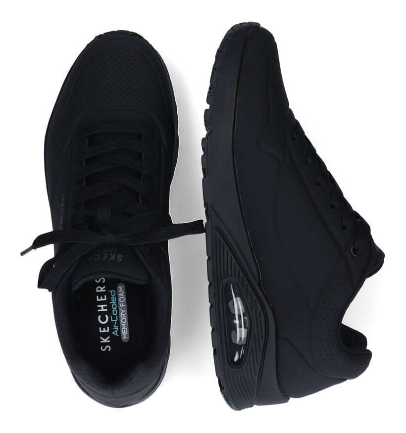 Skechers Uno Stand On Air Baskets en Noir pour hommes (350318) - pour semelles orthopédiques