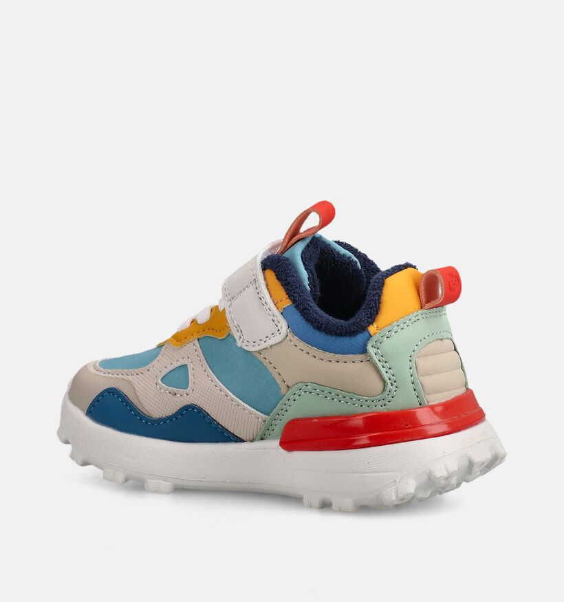 Shoo Pom Joggy Scratch Blauwe/Colorblock Sneakers voor meisjes (370970) - geschikt voor steunzolen