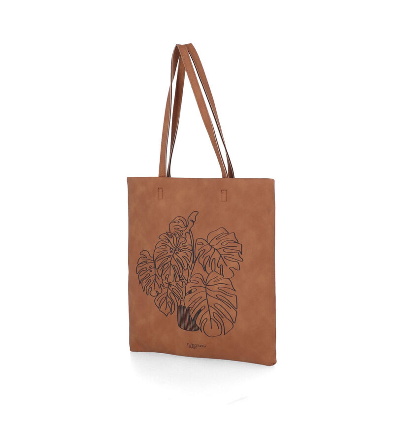 Woomen Lilas Cognac Shoppers in kunstleer (314874)