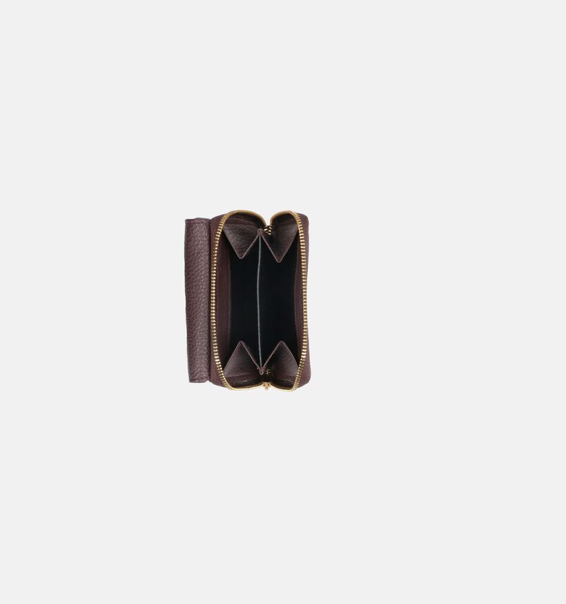Crinkles Bordeaux Portemonnee met Rits voor dames (381740)