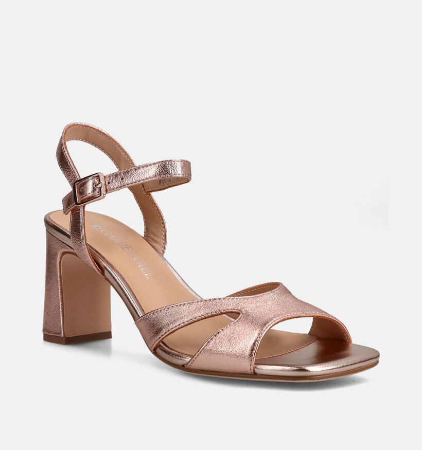 Regarde le Ciel Chelly Sandales &agrave; talons en Bronze pour femmes (372977)