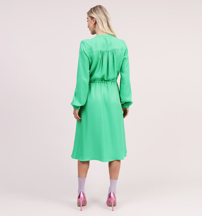 comma Groene Midi Jurk (327313)