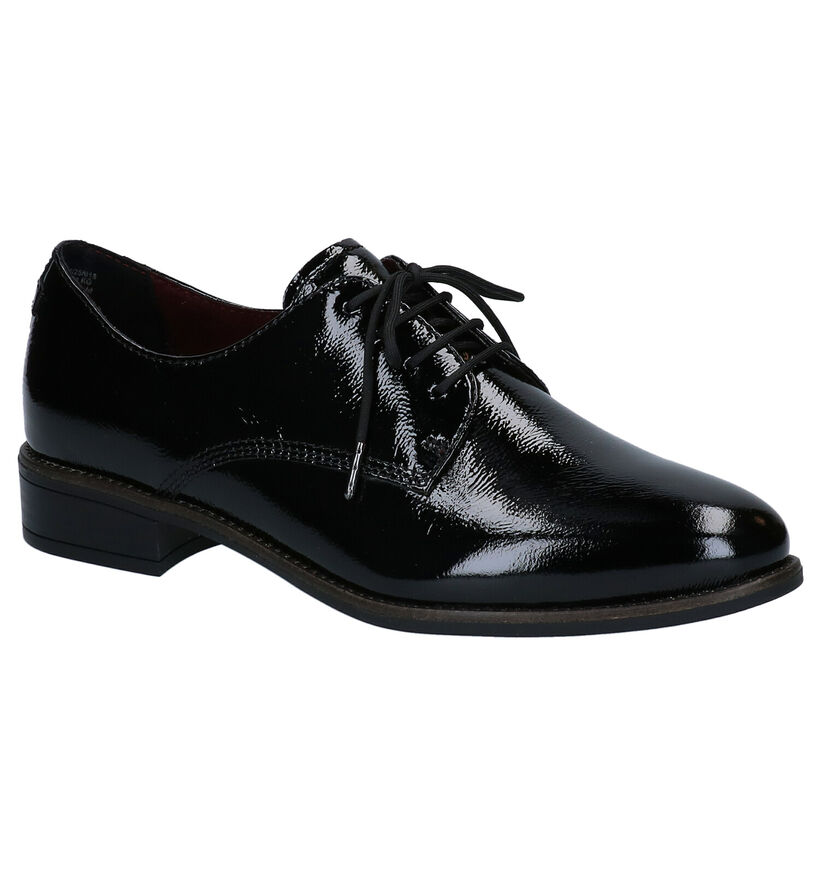 Tamaris TOUCH it Chaussures à Lacets Oxford en Noir en cuir (280735)