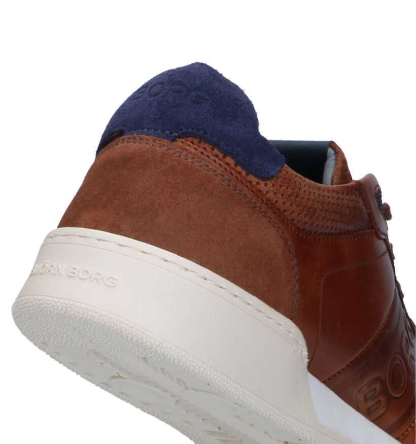 Björn Borg Cognac Veterschoenen voor heren (336914) - geschikt voor steunzolen