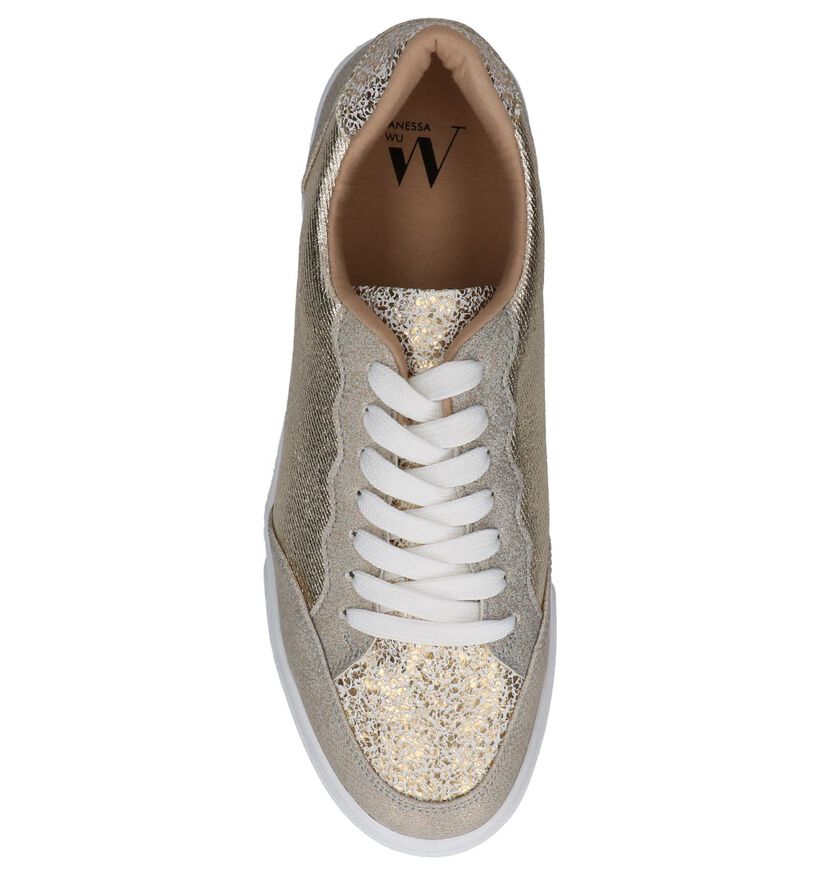 Gouden Sneakers Vanessa Wu met Dikke Zolen, , pdp