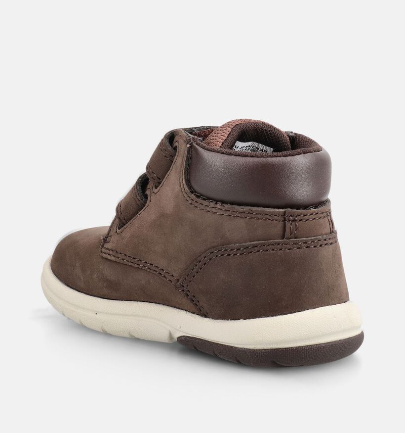 Timberland Toddle Tracks Mid Donkerbruine Boots met Velcro voor jongens, meisjes (377397) - geschikt voor steunzolen