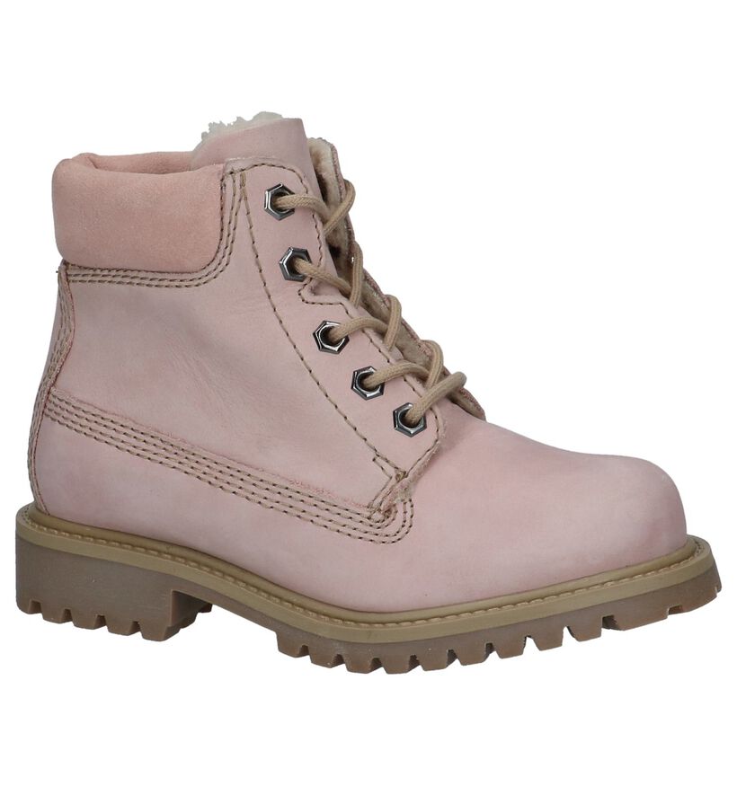 Lichtroze Dazzle Veterboots in nubuck (223857)