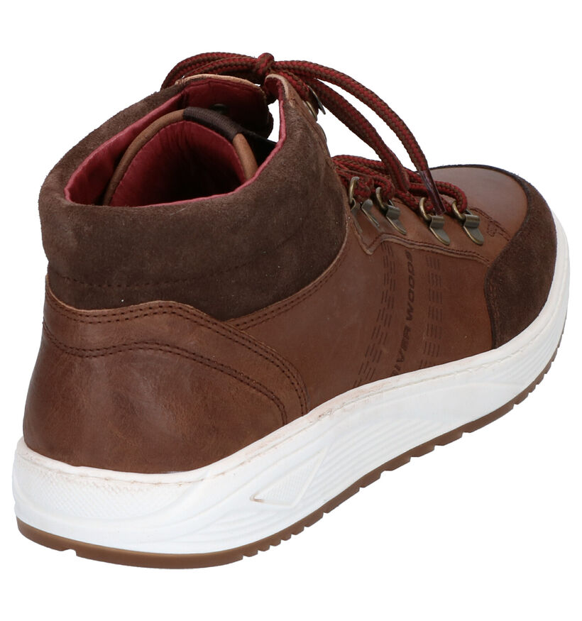 River Woods Ron Chaussures Hautes en Taupe en daim (260321)