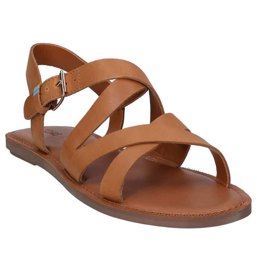 Toms Sicily Cognac Sandalen in leer (288341)