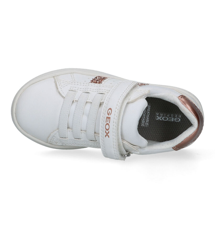 Geox Djrock Witte Sneakers voor meisjes (330114) - geschikt voor steunzolen