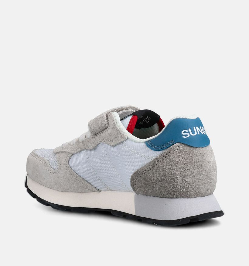 Sun68 Jaki Solid Witte Sneakers voor meisjes, jongens (369063) - geschikt voor steunzolen