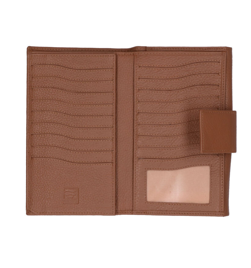 Crinkles Zwarte Overslagportemonnee voor dames (340498)