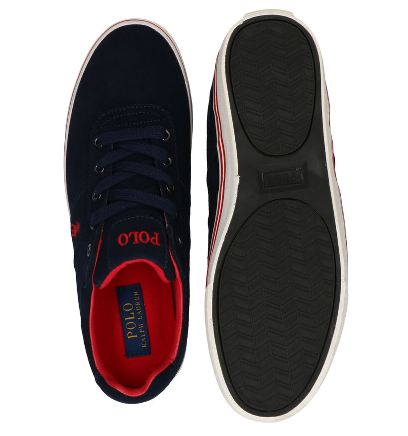 Polo Ralph Lauren Hanford Chaussures à Lacets en Bleu en daim (278188)