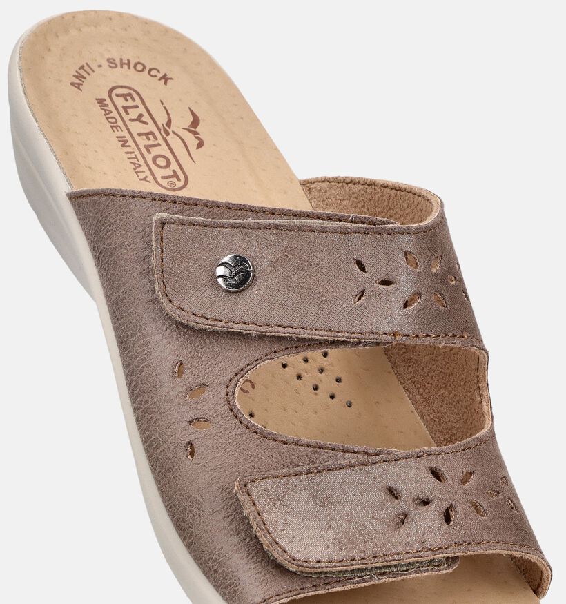 Fly Flot Taupe Slippers voor dames (373521)