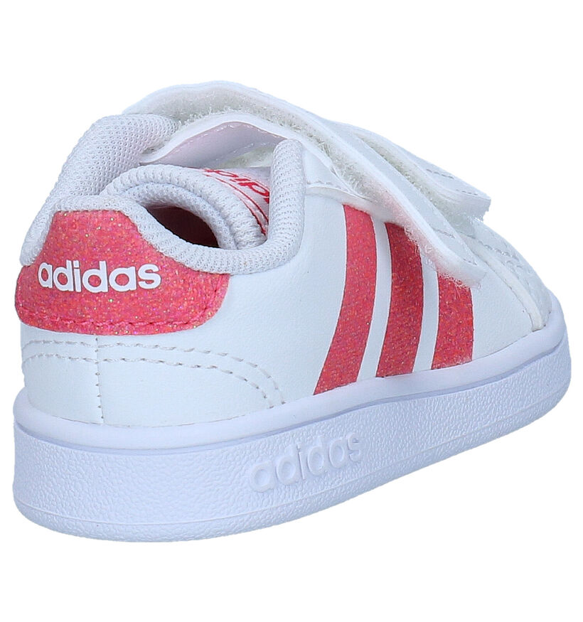 adidas Grand Court I Baskets en Blanc en simili cuir (311536)