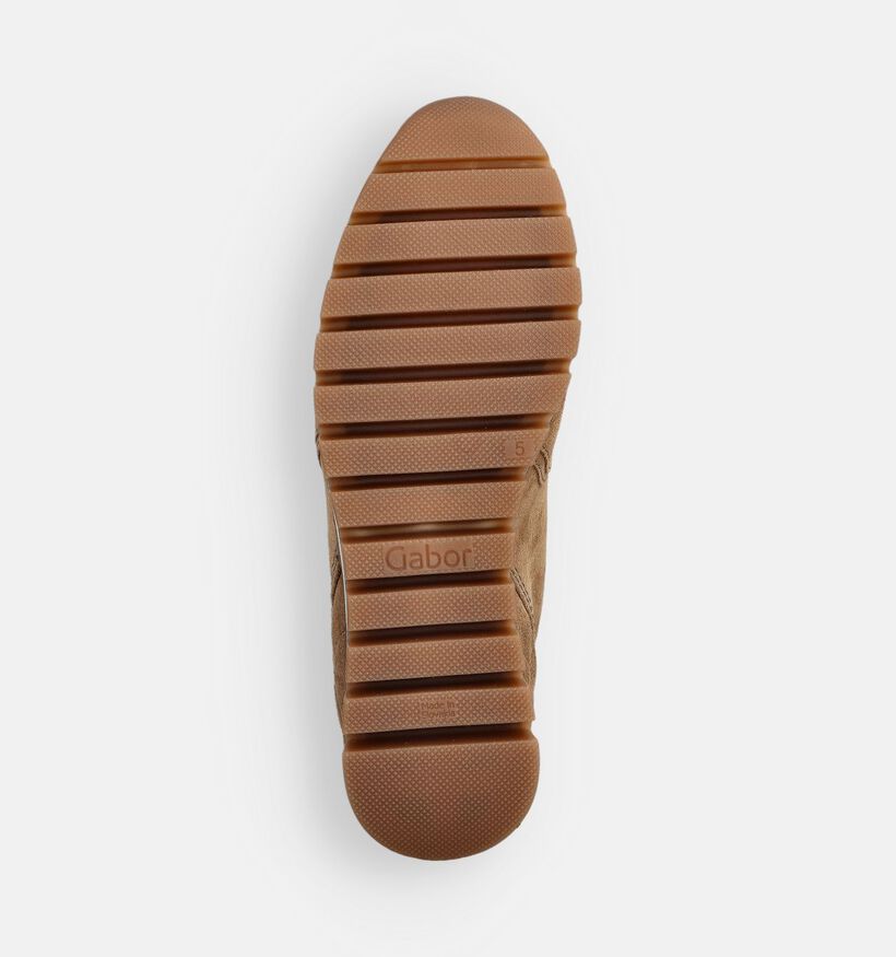 Gabor Cognac Bottines met Veter voor dames (363664) - geschikt voor steunzolen