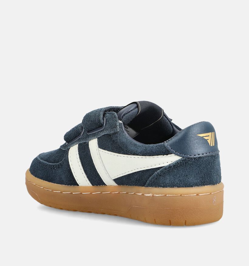 Gola Hawk Suede Strap Donkerblauwe Sneakers voor jongens (376305) - geschikt voor steunzolen