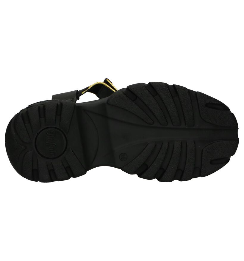 Zwarte Sandalen Buffalo London Bo in leer (240557)