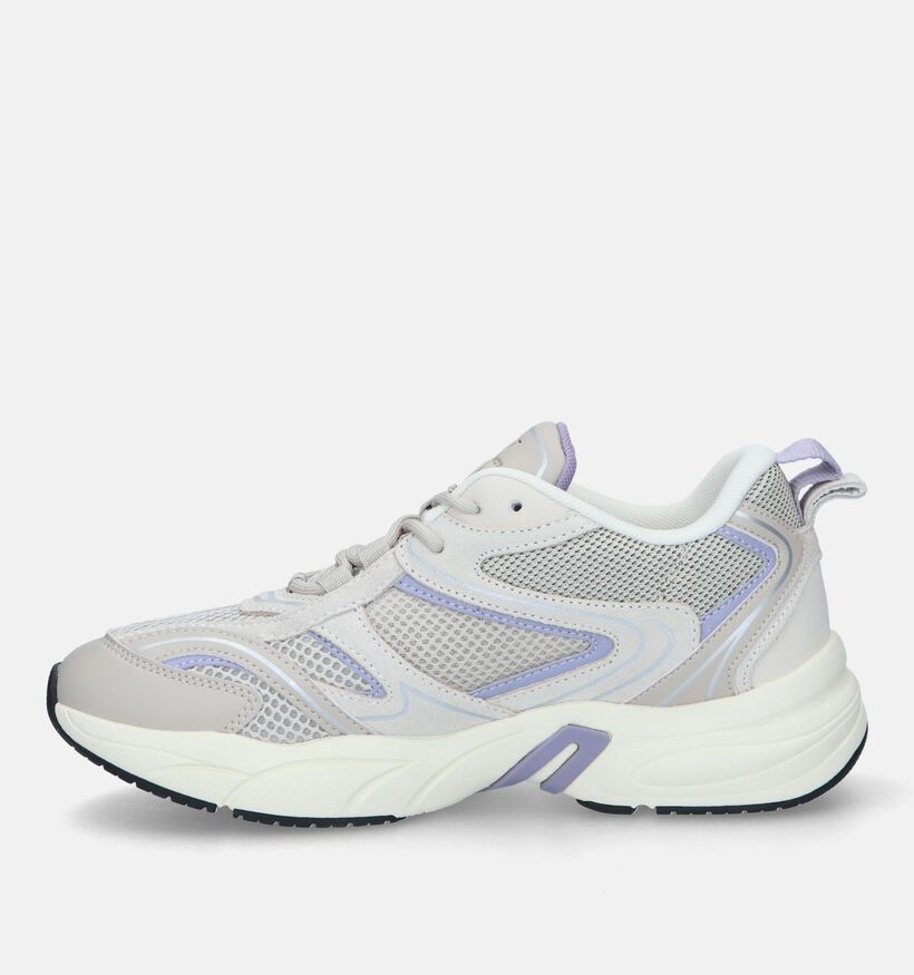 Calvin Klein Retro Tennis Baskets en Écru pour femmes (326392) - pour semelles orthopédiques