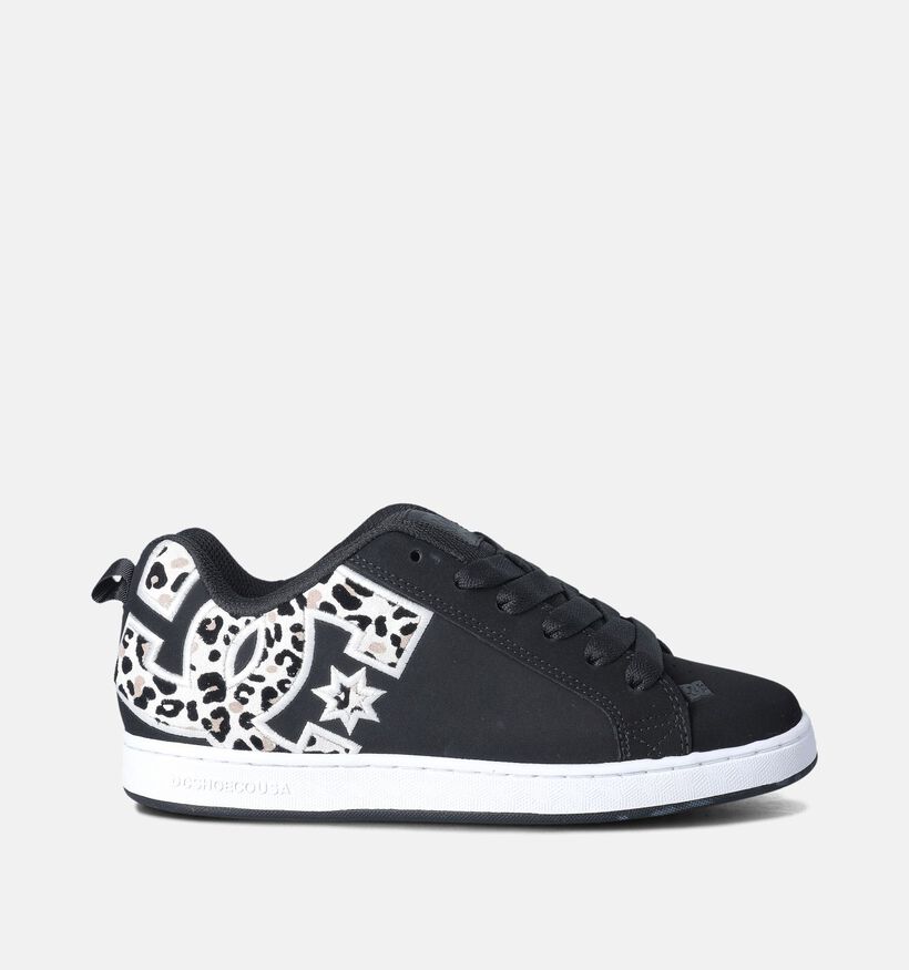 DC Shoes Court Graffik Zwarte Skate sneakers voor dames (350832) - geschikt voor steunzolen