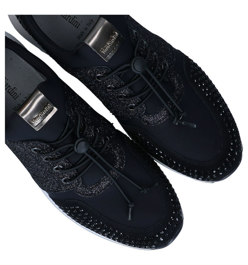 NeroGiardini Zwarte Slip-on Sneakers in kunstleer (278972)