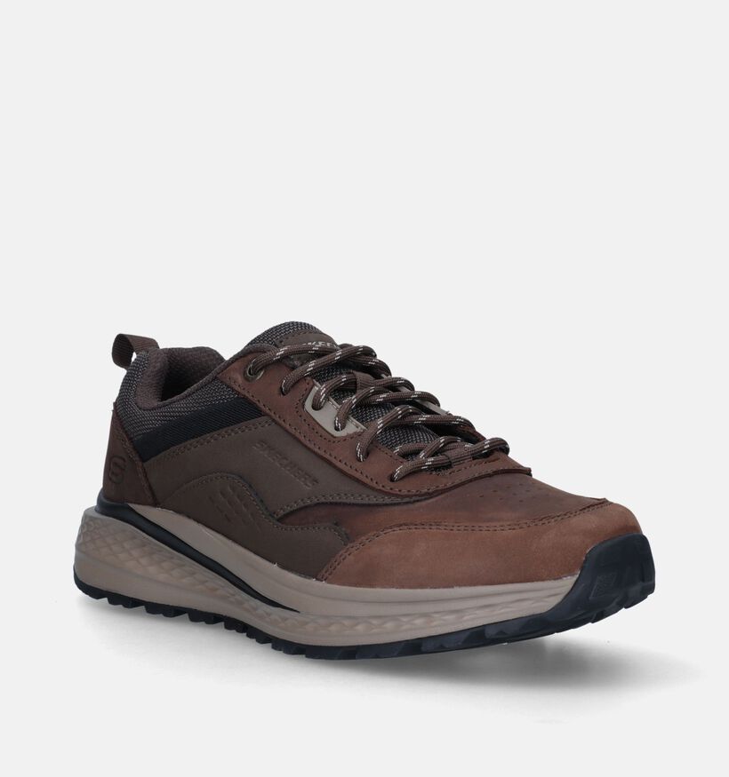 Skechers Slade Ultra Peralto Chaussures à lacets en Brun pour hommes (345194)