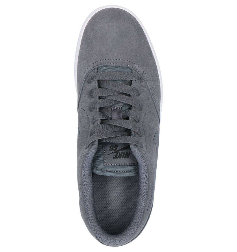 Nike SB Check Blauwe Sneakers in daim (261661)